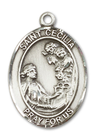 St. Cecilia Medal Sterling Silver Medal