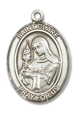St. Clare of Assisi Sterling Silver Medal