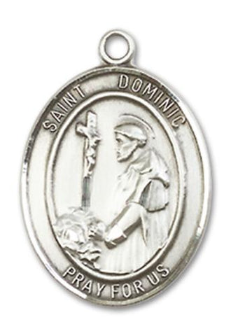 St. Dominic de Guzman Sterling Silver Medal