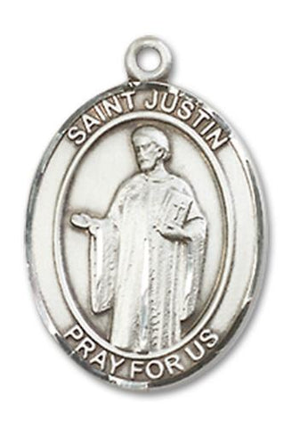 St. Justin Sterling Silver Medal