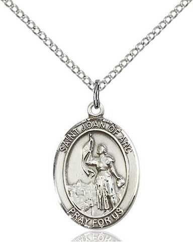 St. Joan of Arc Sterling Silver Pendant - Gerken's Religious Supplies
