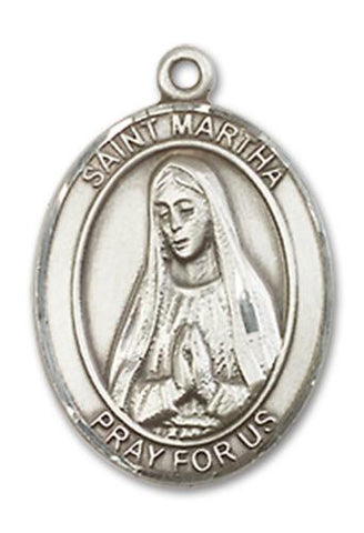 St. Martha Sterling Silver Medal