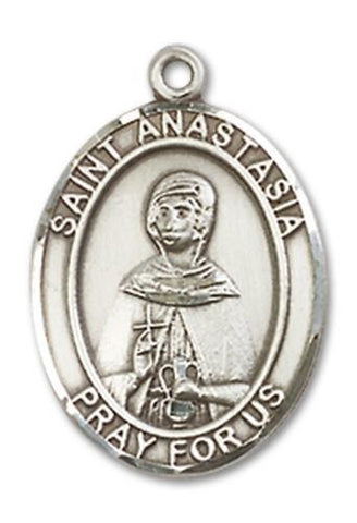 St. Anastasia Sterling Silver Medal - Gerken's Religious Supplies