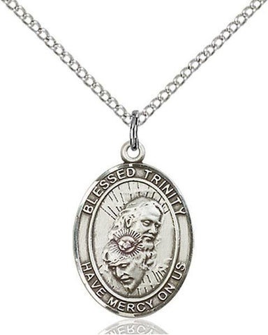 Blessed Trinity Sterling Silver Pendant - Gerken's Religious Supplies