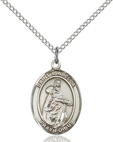 St. Isabella of Portugal Sterling Silver Pendant - Gerken's Religious Supplies