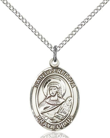 St. Perpetua Sterling Silver Pendant - Gerken's Religious Supplies