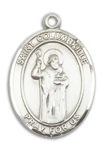 St. Columbkille Sterling Silver Medal - Gerken's Religious Supplies
