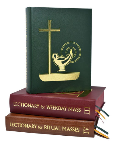 Pulpit Edition Lectionary Set of 3 for Weekday Masses - Gerken's Religious Supplies