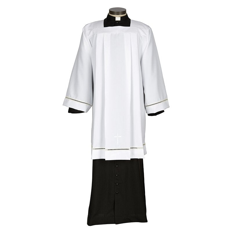 Eyelet Edge Embroidered Cross Surplice – Gerken's Religious Supplies