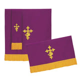Set of 3 Reversible Paraments: Purple/Green - Gerken's Religious Supplies