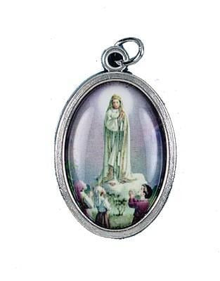 Our Lady of Fatima Oxidized Picture Medal - Gerken's Religious Supplies