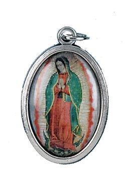 Our Lady of Guadalupe Oxidized Picture Medal - Gerken's Religious Supplies