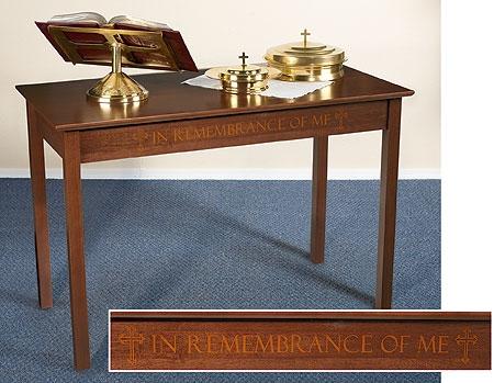 Silk Screened Communion Table - Gerken's Religious Supplies