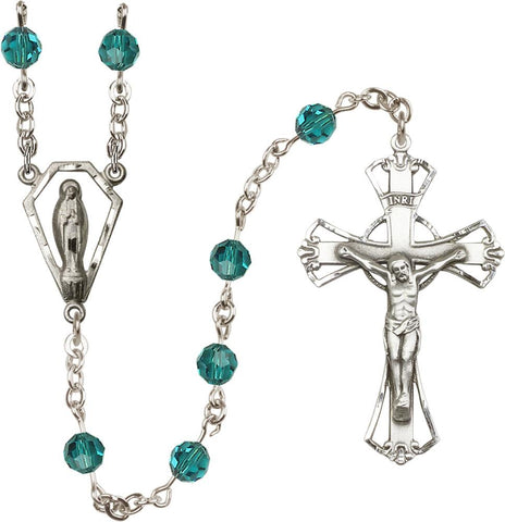 6mm Zircon Swarovski Rosary - Gerken's Religious Supplies