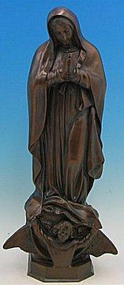 Our Lady of Guadalupe Outdoor Statue with Bronze Finish, 24" - Gerken's Religious Supplies