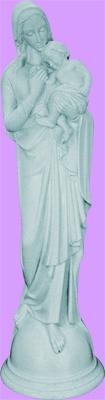 Madonna and Child Outdoor Statue with Granite Finish, 24" - Gerken's Religious Supplies