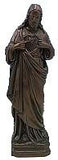 Sacred Heart of Jesus Outdoor Statue with Bronze Finish, 24" - Gerken's Religious Supplies