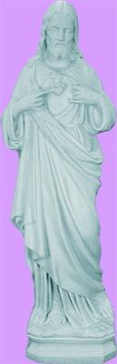 Sacred Heart of Jesus Outdoor Statue with Granite Finish, 24" - Gerken's Religious Supplies