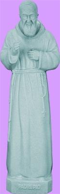 Padre Pio Outdoor Statue with Granite Finish, 24" - Gerken's Religious Supplies