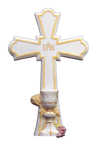 Communion Cross in Pastel 7.25" - Gerken's Religious Supplies