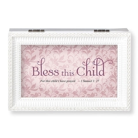 Gerken's Religious Supplies - Bless This Child Keepsake Box - Girl