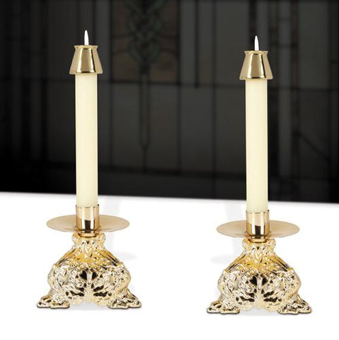 Trinity Resin Altar Candlesticks - Set - Gerken's Religious Supplies