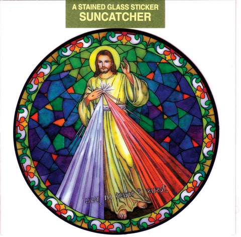 Divine Mercy Static Sticker - Gerken's Religious Supplies