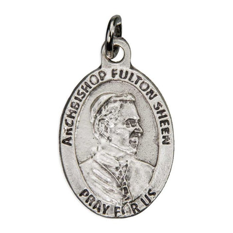 Blessed Fulton Sheen Quote 1" Oxidized Medal - Gerken's Religious Supplies