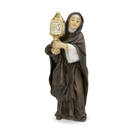 Saint Clare of Assisi Resin Statue - Gerken's Religious Supplies