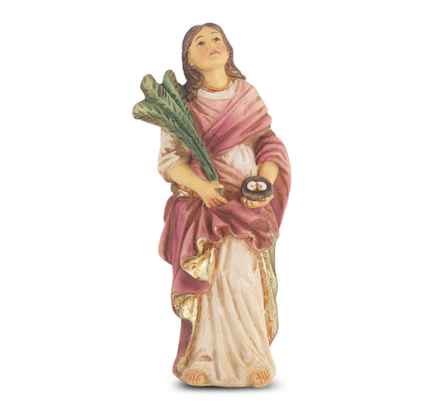 Saint Lucy of Syracuse Resin Statue - Gerken's Religious Supplies