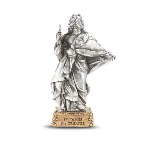 St. James the Greater Pewter Statue - Gerken's Religious Supplies