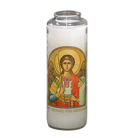 St Michael 5 Day Candle - Gerken's Religious Supplies