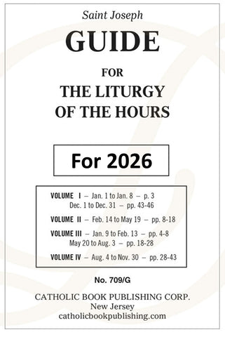 2026 Guide for Liturgy of the Hours - Standard Type