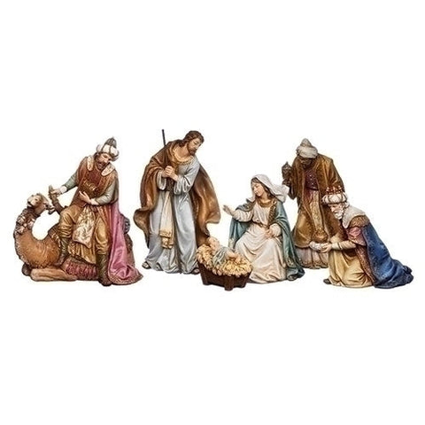 6 Piece Nativity Set with King on Camel - Gerken's Relgious Supplies