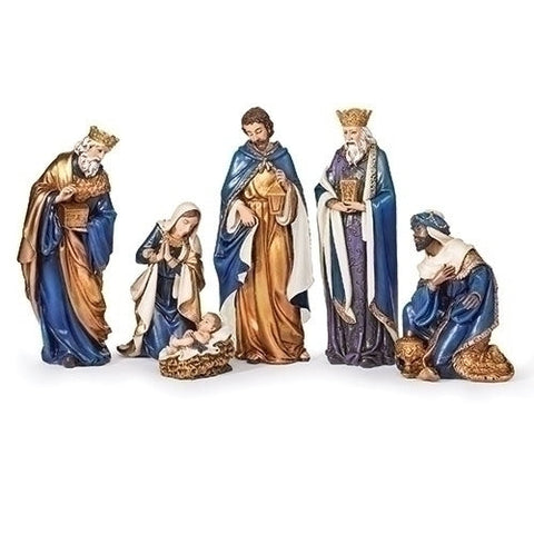 Blue Robe Nativity Set - Gerken's Relgious Supplies