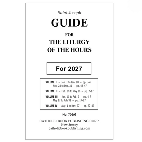 2027 Guide for Liturgy of the Hours - Large Type - Gerken's Religious Supplies