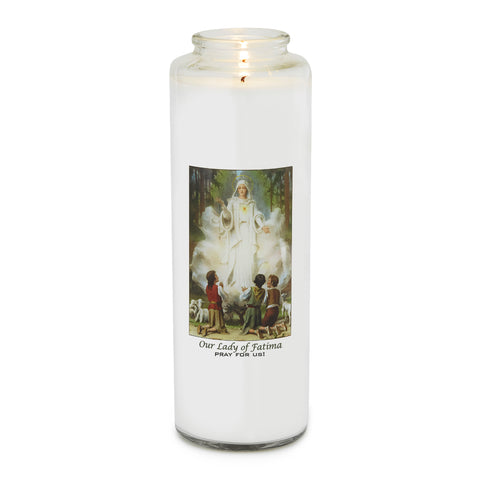Our Lady of Fatima 5 Day Candle - Gerken's Religious Supplies