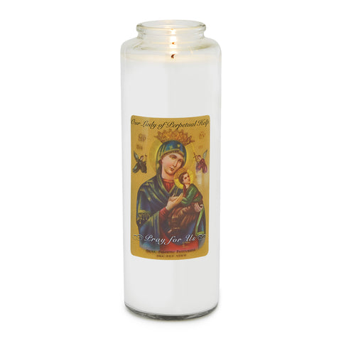 Our Lady of Perpetual Help 5 Day Candle - Gerken's Religious Supplies