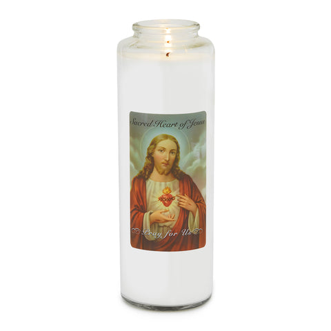 Sacred Heart 5 Day Candle - Gerken's Religious Supplies