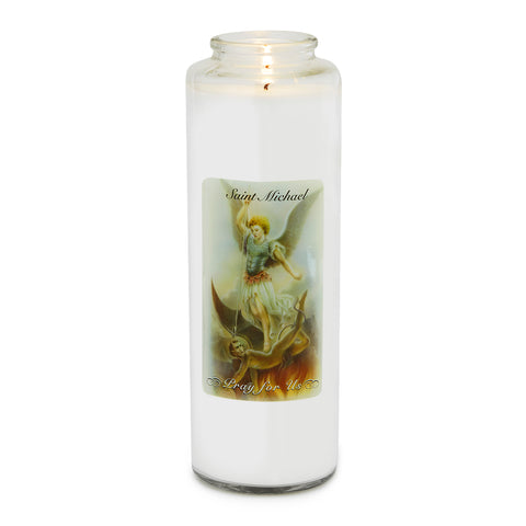 St Michael 5 Day Candle - Gerken's Religious Supplies