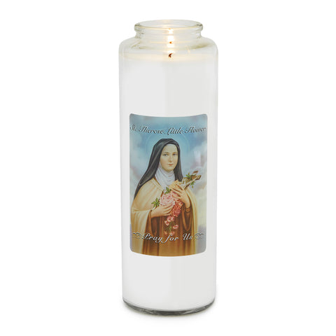 St Theresa 5 Day Candle - Gerken's Religious Supplies