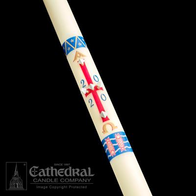 2" X 42" Benedictine Paschal Candle - Gerken's Religious Supplies