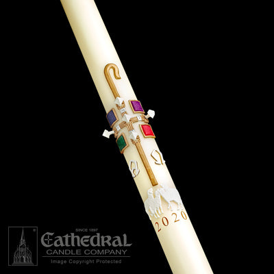 2" X 42" Good Shepherd Paschal Candle - Gerken's Religious Supplies