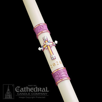 2-3/16" x 42" Jubilation Paschal Candle - Gerken's Religious Supplies