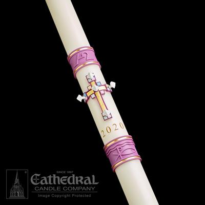 2" X 42" Jubilation Paschal Candle - Gerken's Religious Supplies