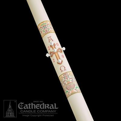 2" X 42" Investiture Paschal Candle - Gerken's Religious Supplies