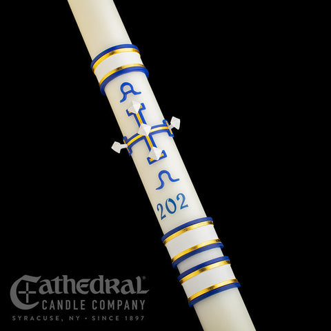 2-1/16" x 36" Eternal Glory Paschal Candle - Gerken's Religious Supplies