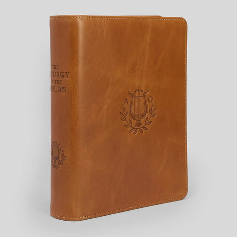 The Liturgy of the Hours, 2nd Edition - Premium Leather Cover (Zipper) - Large Print - Brown - Gerken's Religious Supplies