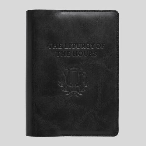 The Liturgy of the Hours, Second Edition - Premium Leather Cover (Slip-On) - Large Print - Black - Gerken's Religious Supplies