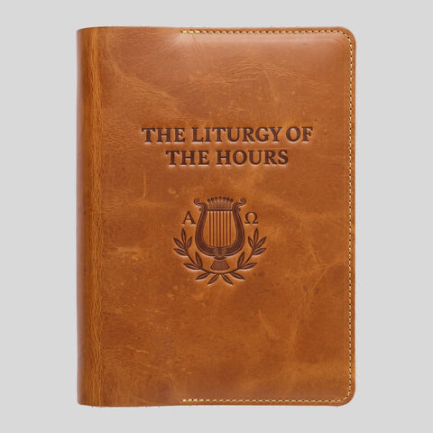 The Liturgy of the Hours, Second Edition - Premium Leather Cover (Slip-On) - Large Print - Brown - Gerken's Religious Supplies